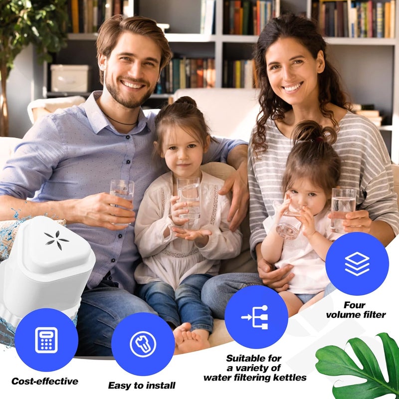 OemRep 2Pack Replacement Filter for EPIC Water Filter Pitcher, Water Filter Pitcher Compatible with Aquagear Seychelle, BPA Free. Removes Fluoride, Chlorine, Lead, Odors - Image 4